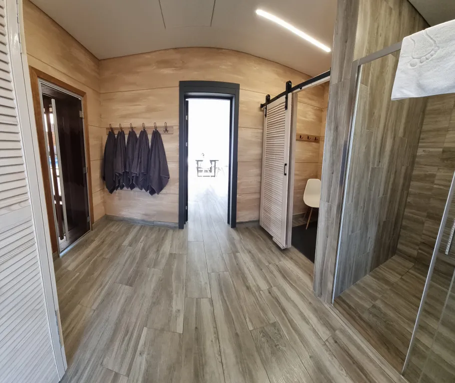 Уютный дом с термальным бассейном и баней