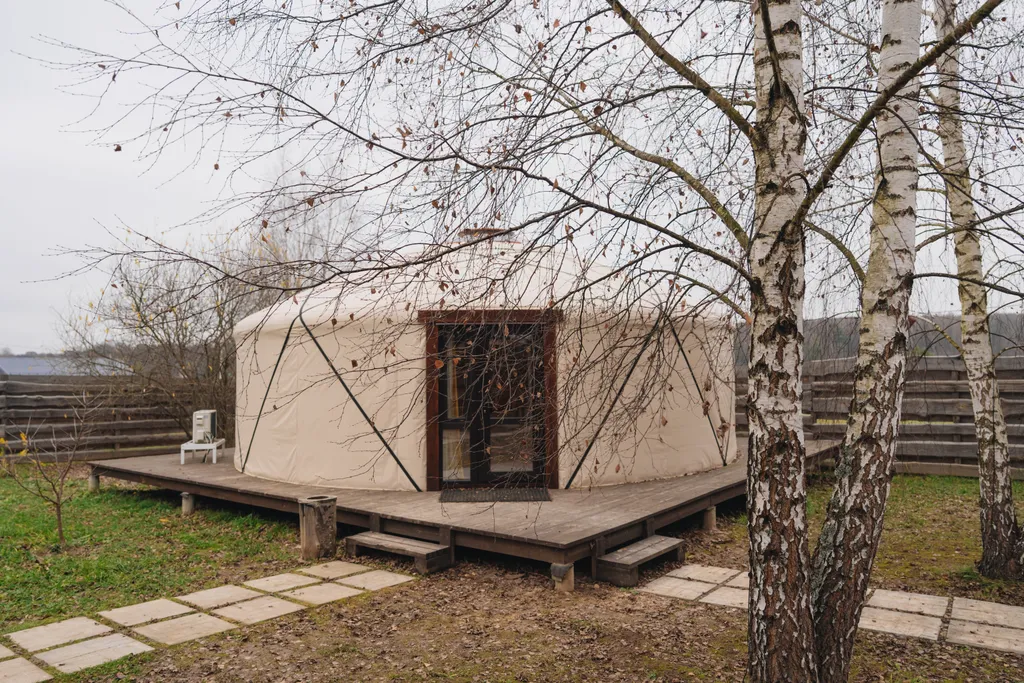 Современная круглогодичная Юрта со всеми удобствами рядом с Коломной