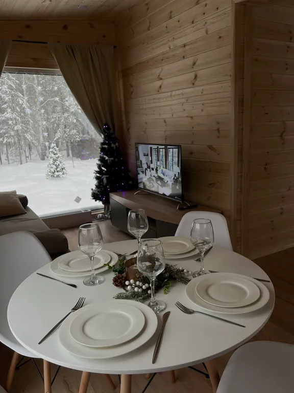 Лесной сканди домик