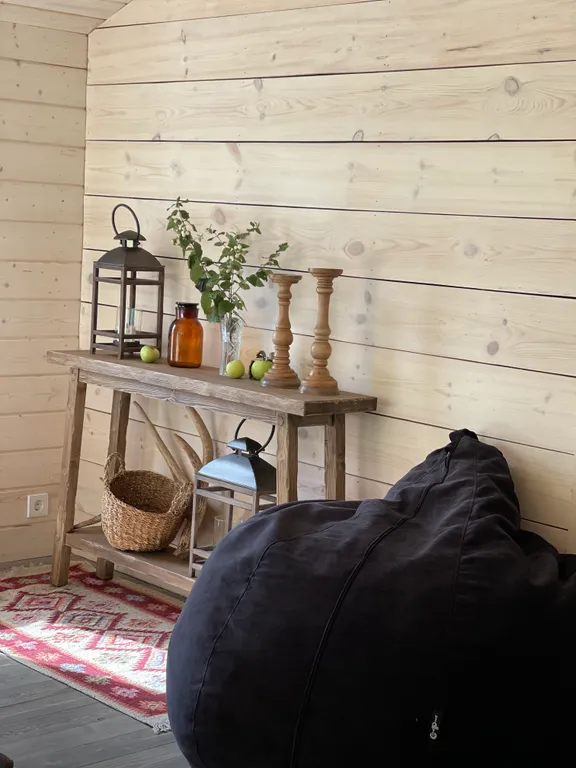 Дача в лесу с панорамными окнами