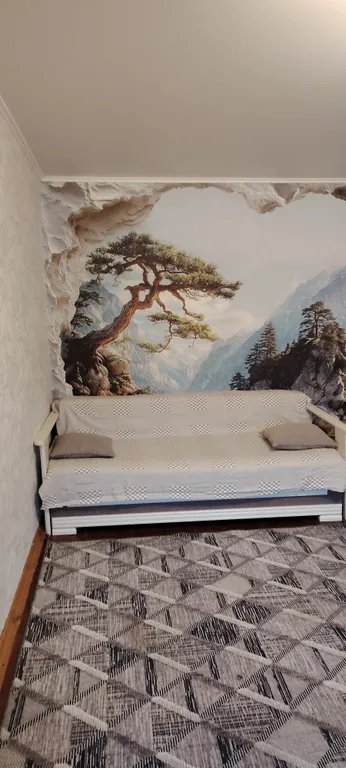 Двухкомнатная квартира с видом на горы и балконом