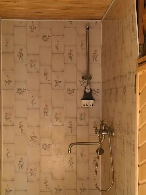 Дом баня на берегу водоема