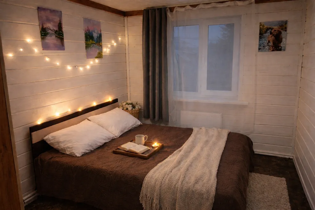 Коттедж с чаном и баней у реки в Красном Ключе