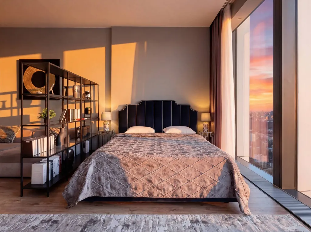 Neva City 43 этаж 51 м2 панорамный вид на небоскребы и город