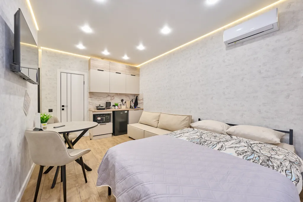 Квартира Комфортная студия в ЖК Парма, рядом с ТЦ Планета — аренда посуточно в Пермь