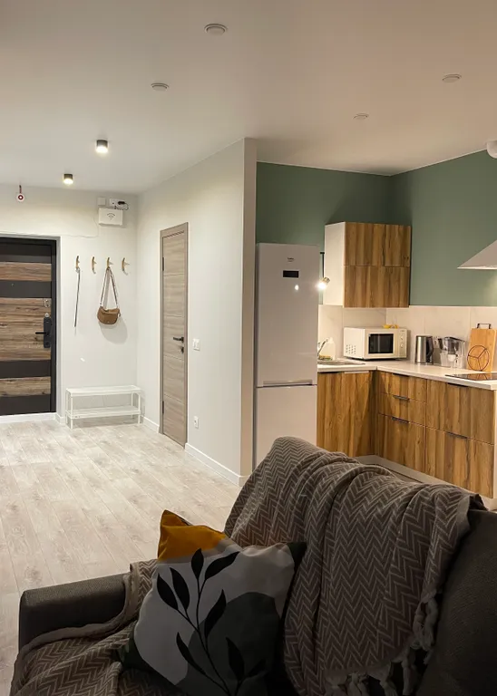 Квартира Уютная студия с видом на метромост — Омск