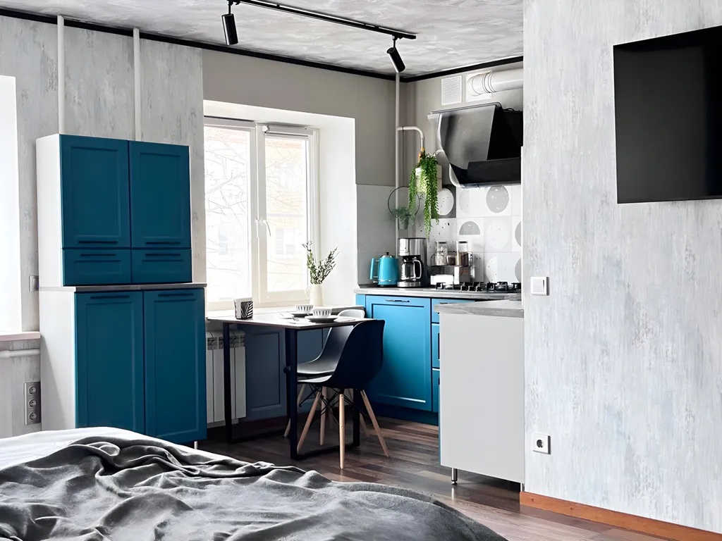 Лофт-студия в центре, с дизайнерским ремонтом, wi-fi