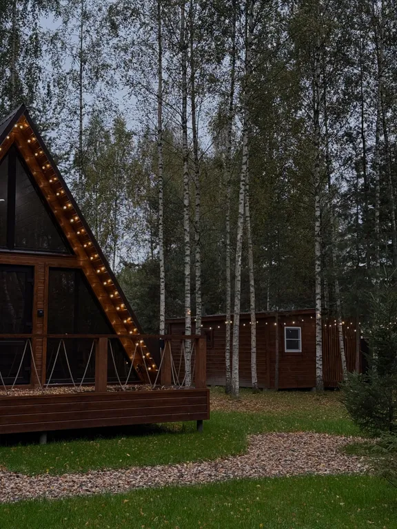 Дом А-фрейм на Рыбинском море