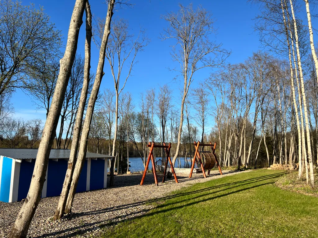 Уютный A-Frame в лесном массиве на берегу реки