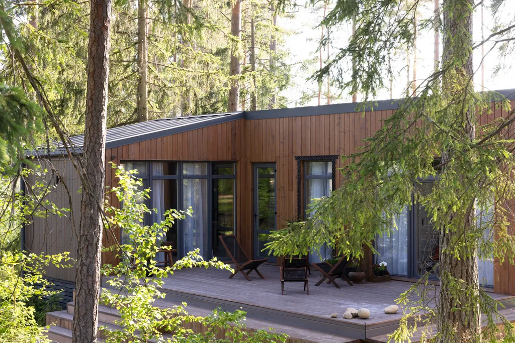 Коттедж Дом в современном русском стиле в сосновом лесу — аренда посуточно в Зеленогорск