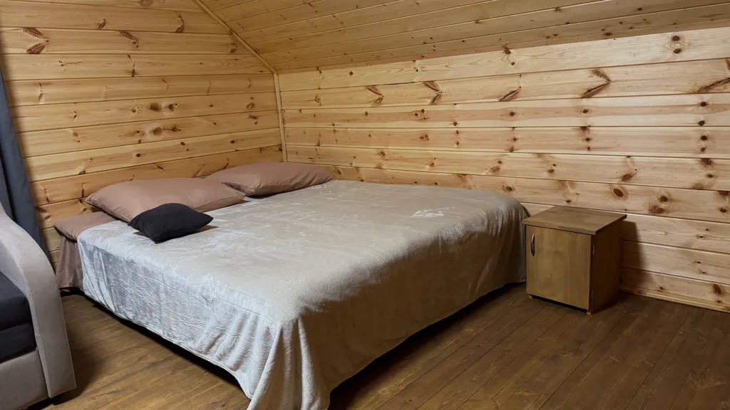 Дом Тихий Бор в березовом лесу