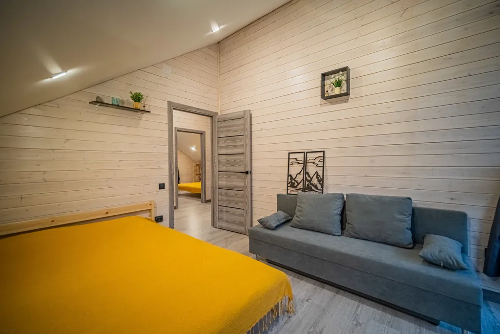 Уютный барн хаус с большими панорамными окнами Барн 4