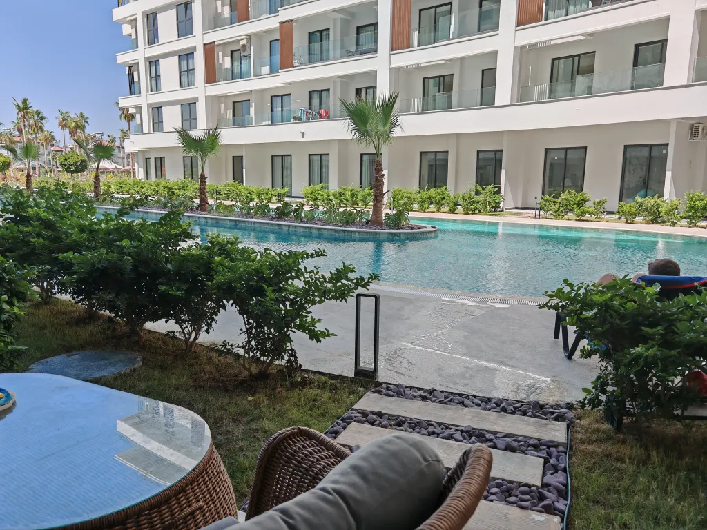 Квартира 2+1 garden в Azura World c видом на бассейн и аквапарком