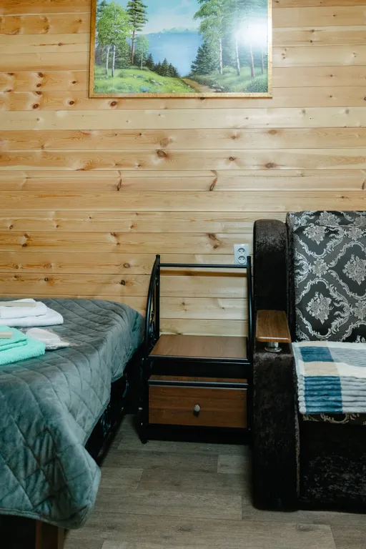 Домик номерного типа с общей террасой