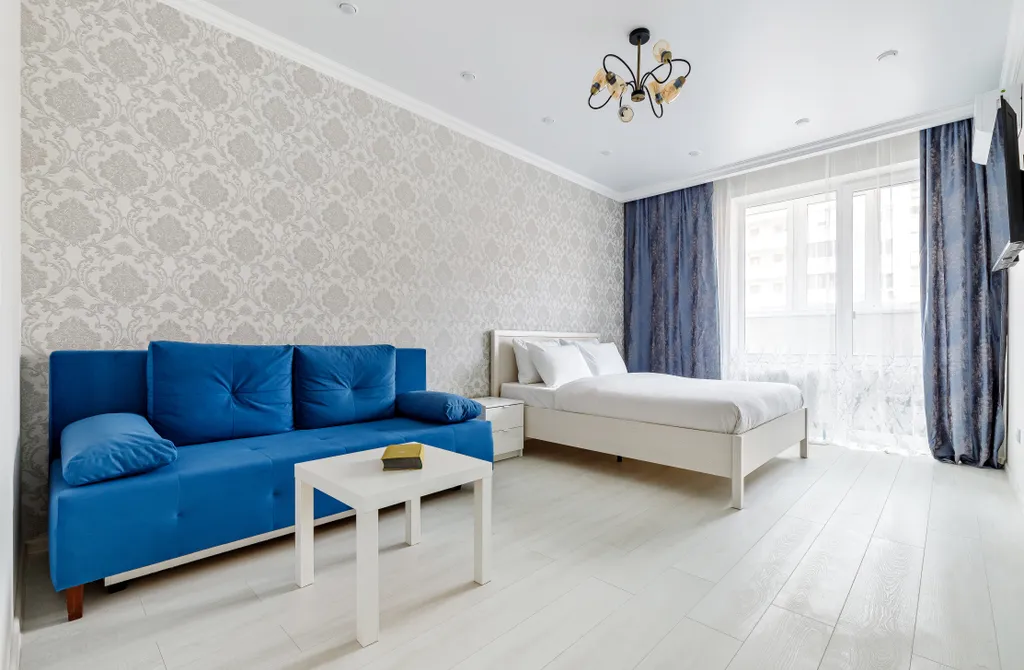 Квартира Стиль в жк «маршал», светлая квартира на 8 этаже с lounge-балконом, 24/7 — Краснодар