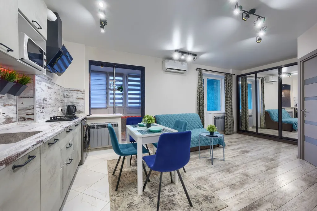 Квартира Шикарный 2-комнатный апартамент Loft Studio возле ТЦ Волгомолл — аренда посуточно в Волжский