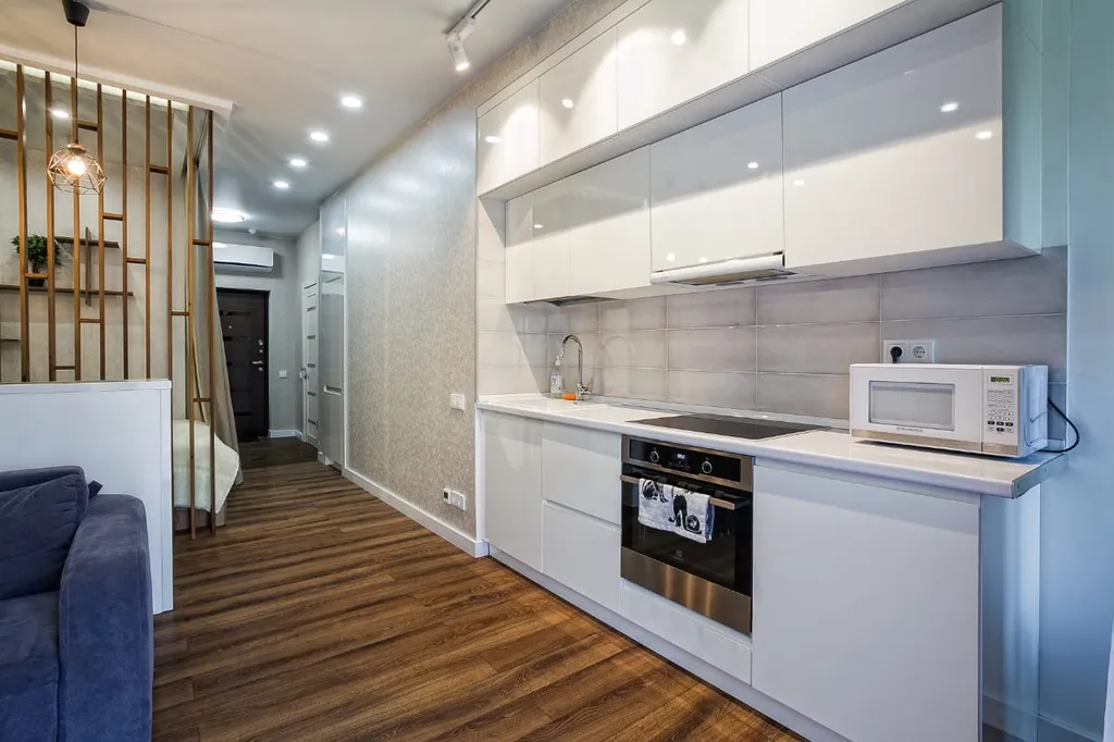 Студия с террасой вид на горы в Приморском парке