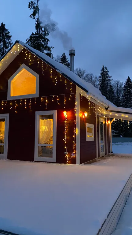 Голландский домик у леса