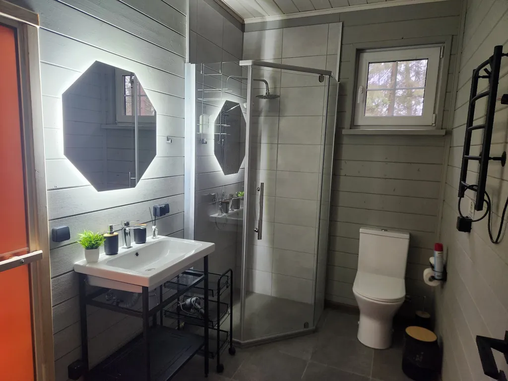 Коттедж Коттедж в Forest house с сауной в лесу — Никулино