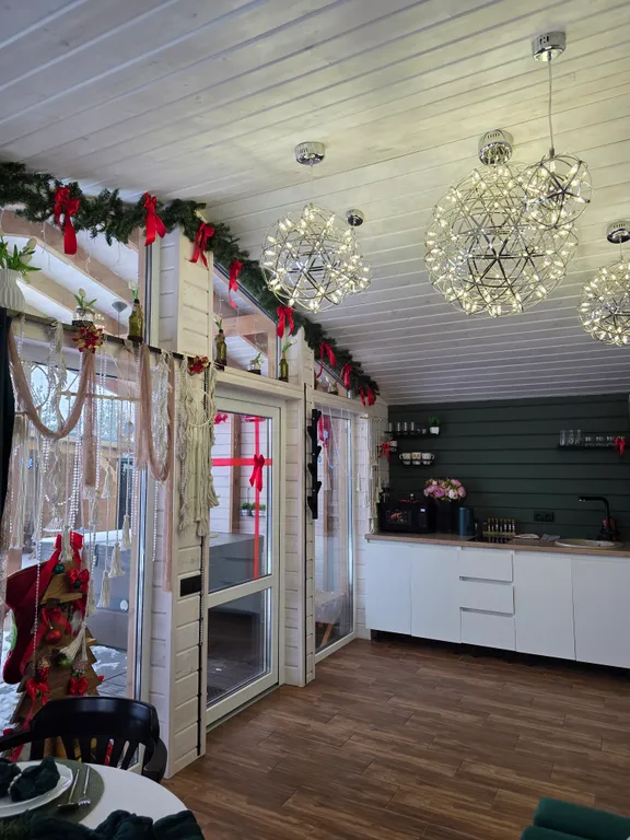 Дом с джакузи под открытым небом