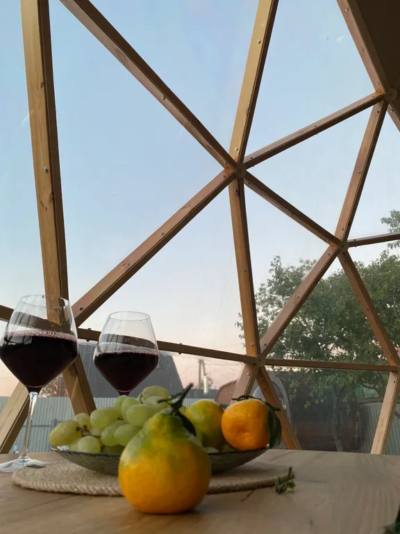 Дом-купол в загородном комплексе