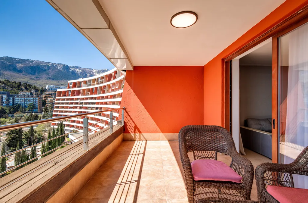 Одна спальня и гостиная, вид на море