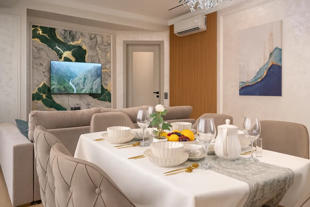 Квартира бизнес-класса с панорамными окнами в центре