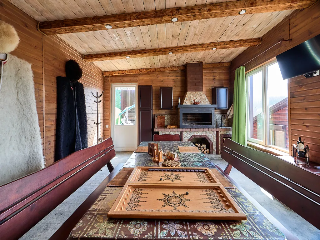 Домик с сауной и беседкой