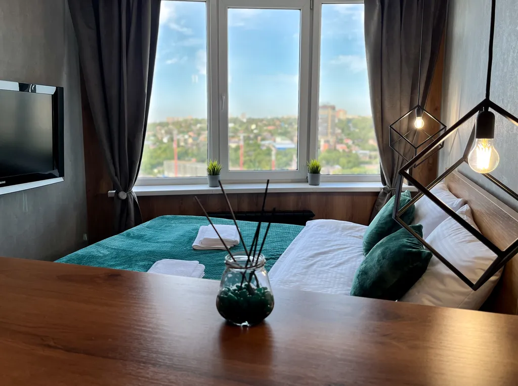 Студия на 24 этаже с видом на Дон