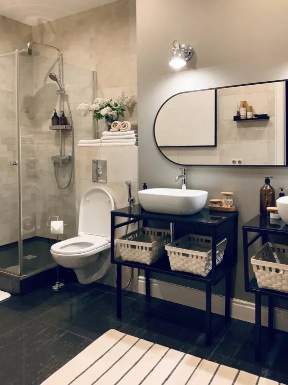 Квартира Атмосферная квартира с панорамным видом и 2-мя спальнями — Москва