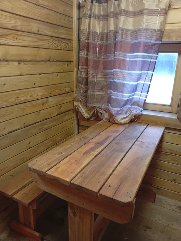 2-к. дом с сауной и балконом на реку