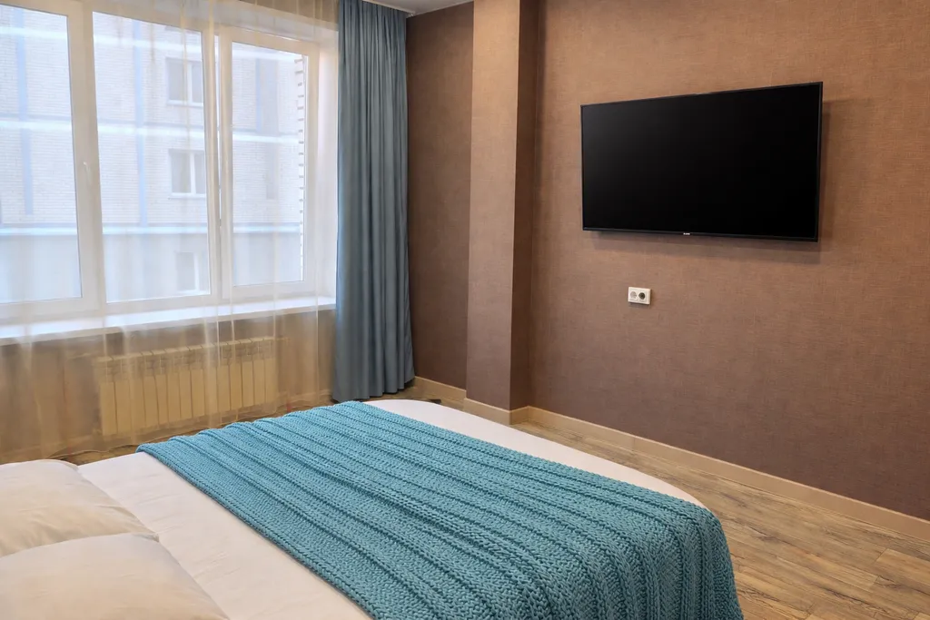 Чисто, уютно, большая кровать, Wi-Fi