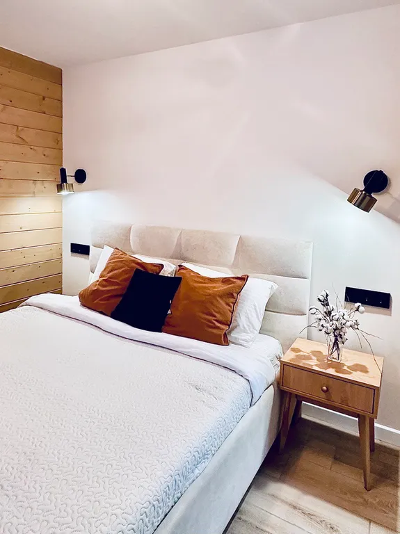 Новый панорамный барнхаус с сауной на лесном участке