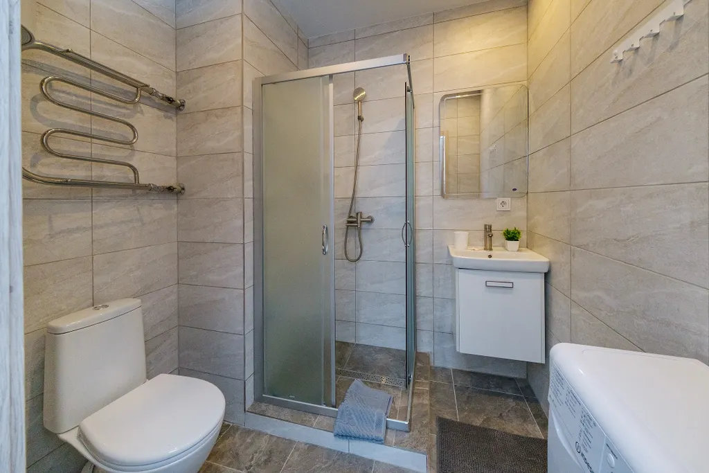 Уютная просторная студия для двоих или с ребёнком