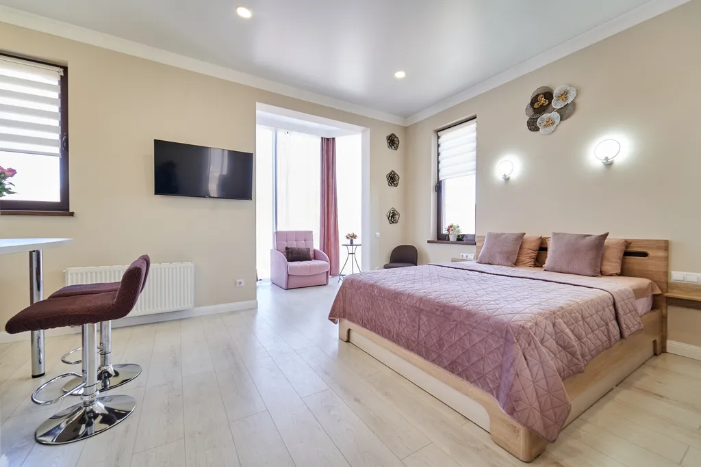 Квартира Квартира Апартамент с балконом и видом на море и горы — Лазаревское