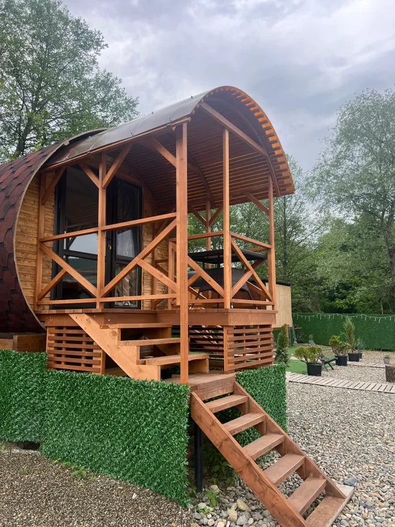 Квартира Квартира Дом у реки с видом на горы с баней и купелью — Горячий Ключ