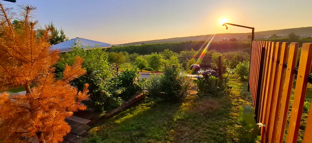 Дом с кораблем на берегу реки