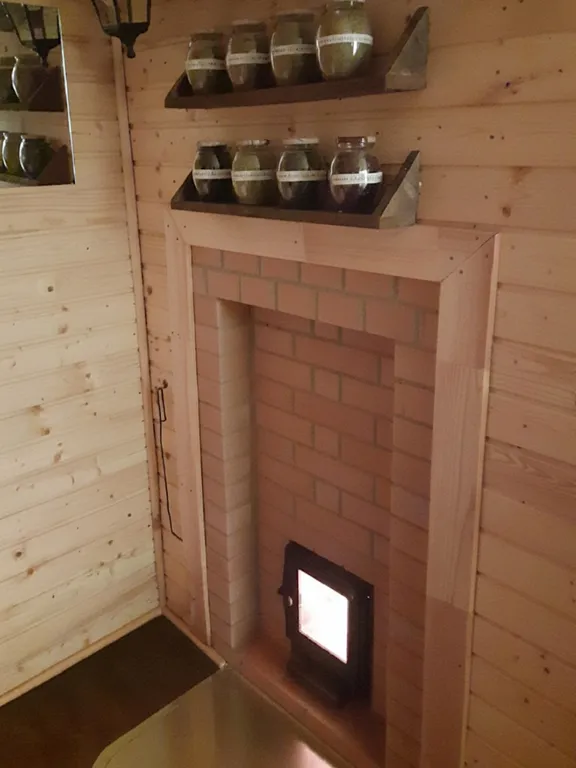 Коттедж Домик с сауной и купелью у леса — Деревянное