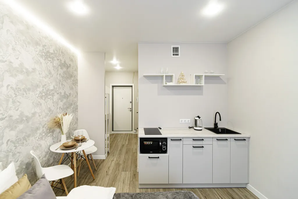 Студия Грейдж на 23 этаже в ЖК Аквамарин