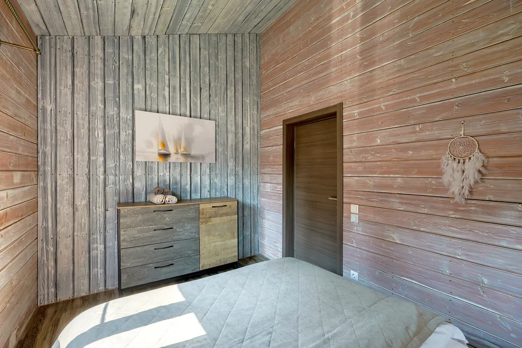 BarnHouse с камином, кондиционером и террасой