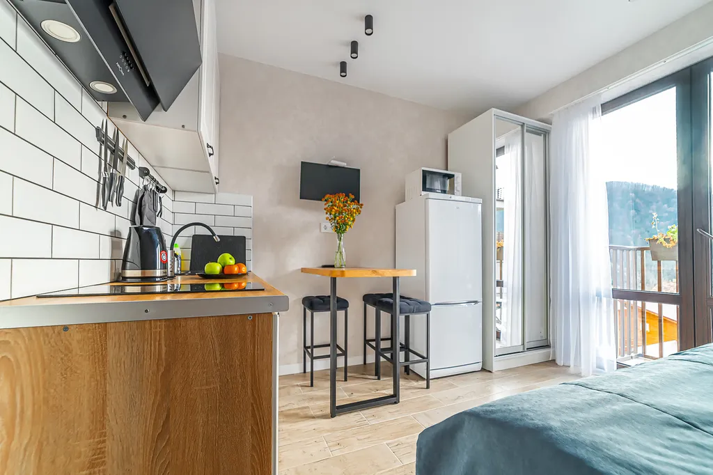 Студия 22 с видом на горы