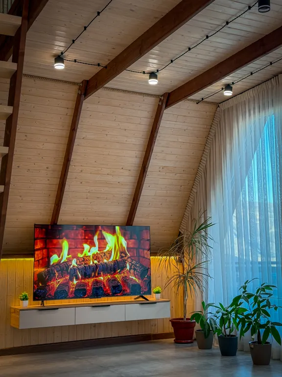 Уютные домики a-frame в горах