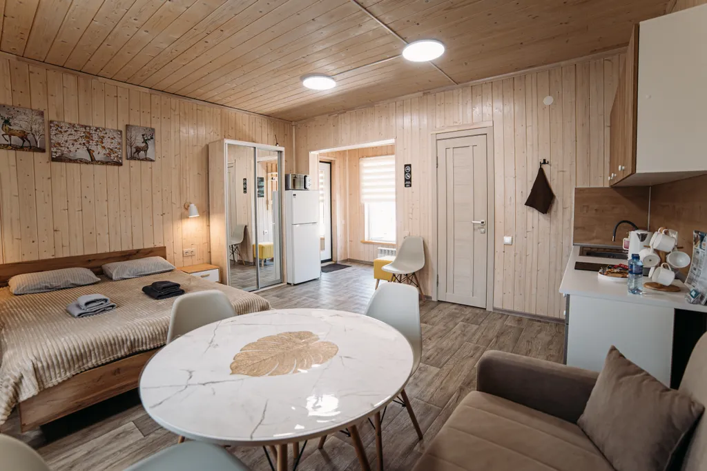 Квартира Студия на последнем этаже двухэтажного гостевого дома — аренда посуточно в Чемал