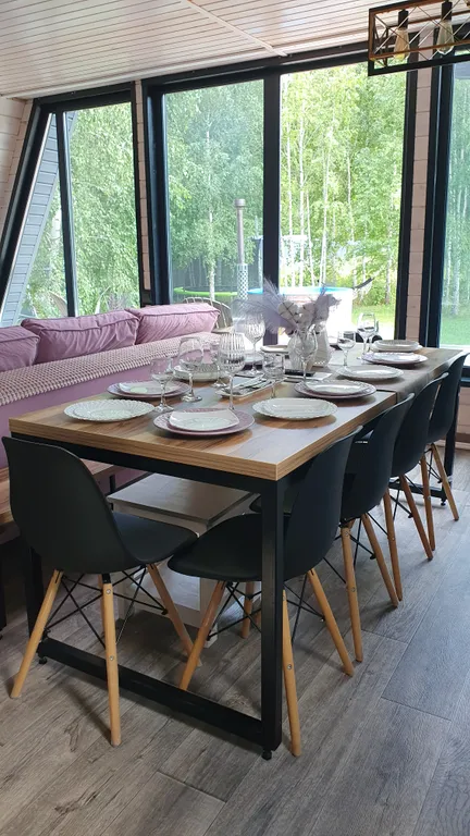 Домик в лесу А-фрейм вилладж