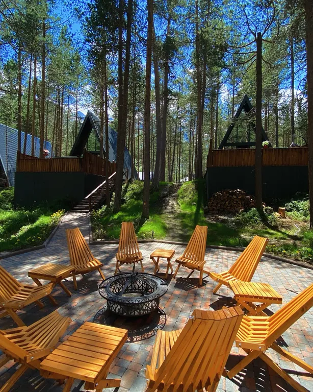 Shale A-travel 2A-frame домик с джакузи на 4 человек