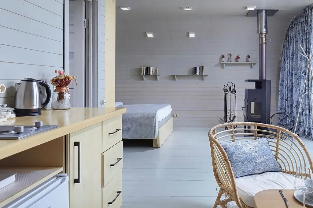 "Орбита" капсула с камином