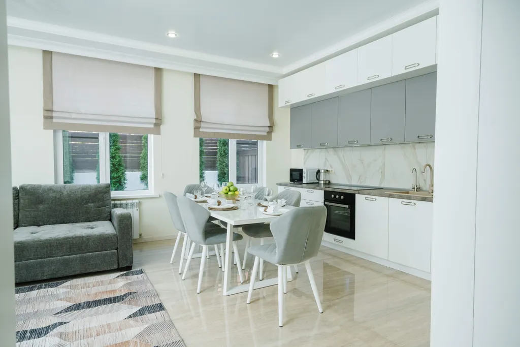 Вилла с бассейном и панорамной баней