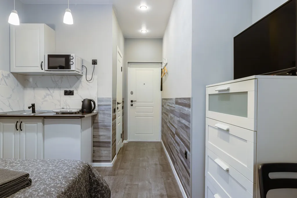 Квартира Квартира Уютная трехместная студия BombFlat на Фонтанке — Санкт-Петербург