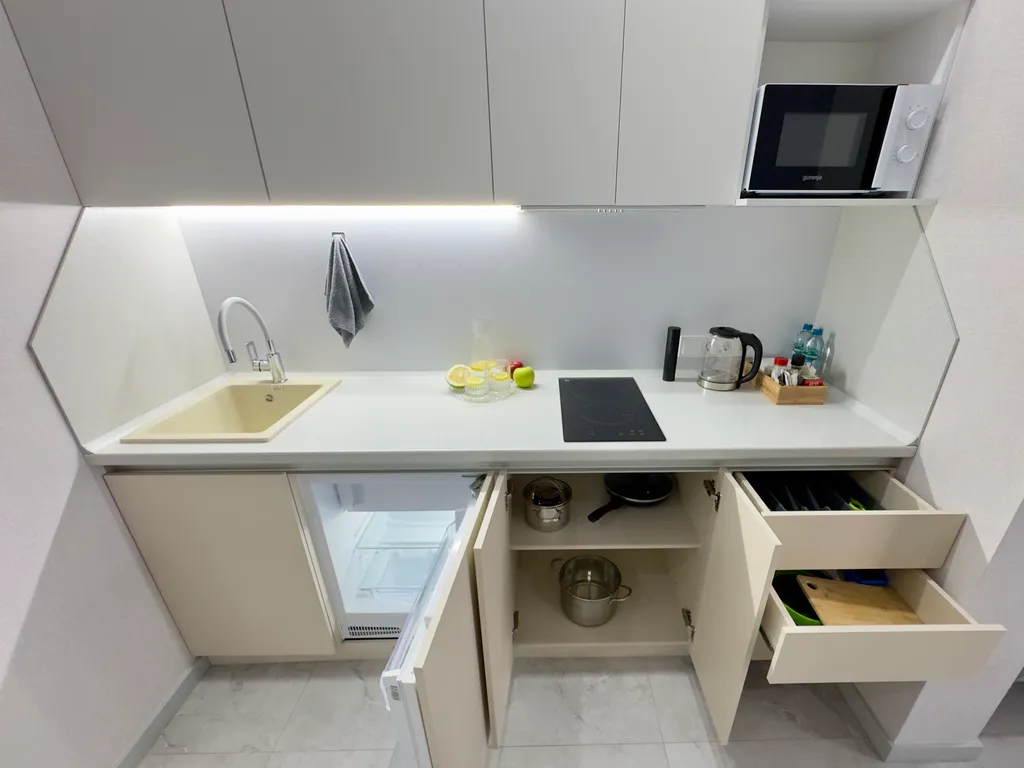 Квартира Квартира Люкс с видом на море и реку с балконом — Лазаревское