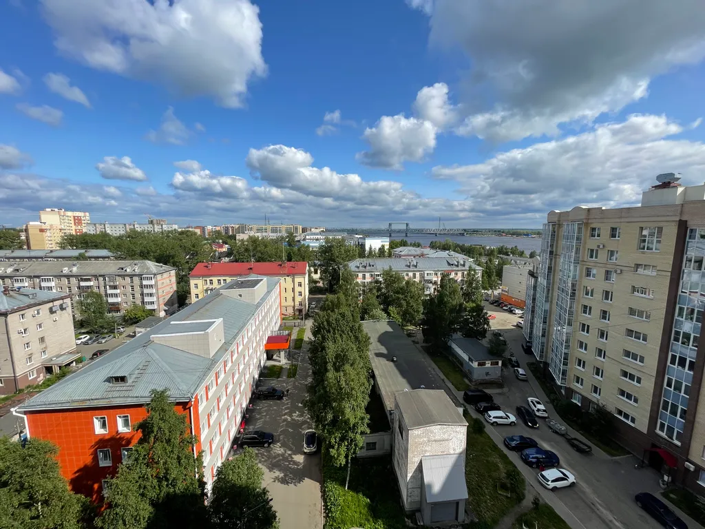 Студия в центре с видом на Северную Двину